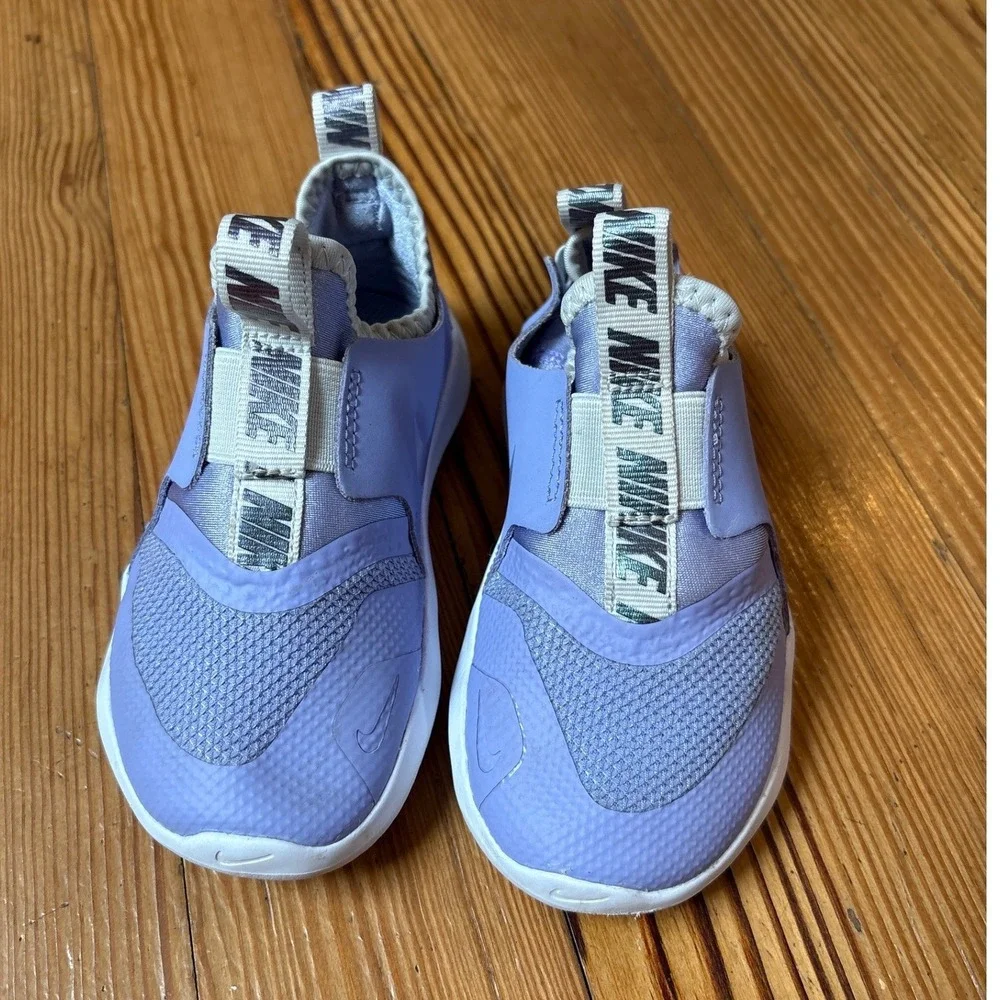 Nike Flex Runner Kids Purple Slip On Athletic Sneakers SIZE 9C